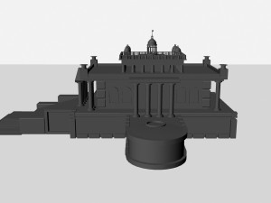 greek temple Model 3D