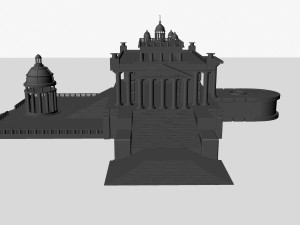 greek temple Model 3D