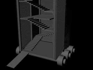 siege tower 3D Model