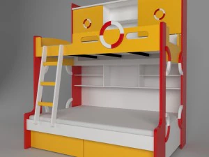 łóżko dla dzieci Model 3D