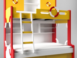 children bed 3D 모델