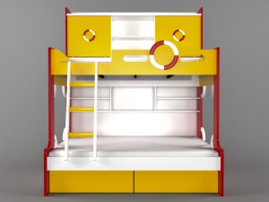 children bed 3D 모델