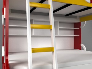 children bed 3D 모델