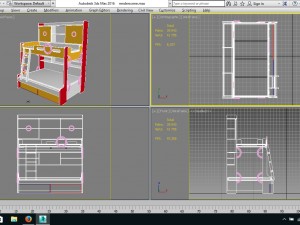 children bed 3D 모델