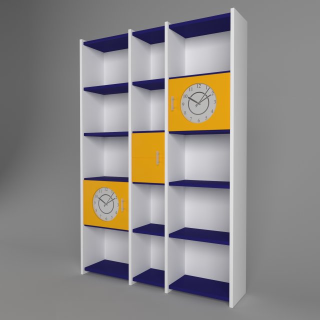 children shelf 3D Model .c4d .max .obj .3ds .fbx .stl .blend