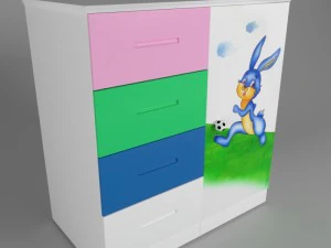 armario para ni&ntilde;os Modelo 3D