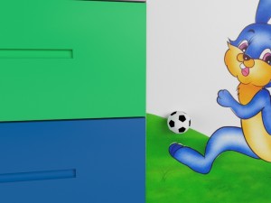 childrens cupboard 3D 모델