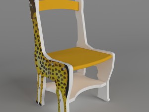 childrens table with chairs Model 3D