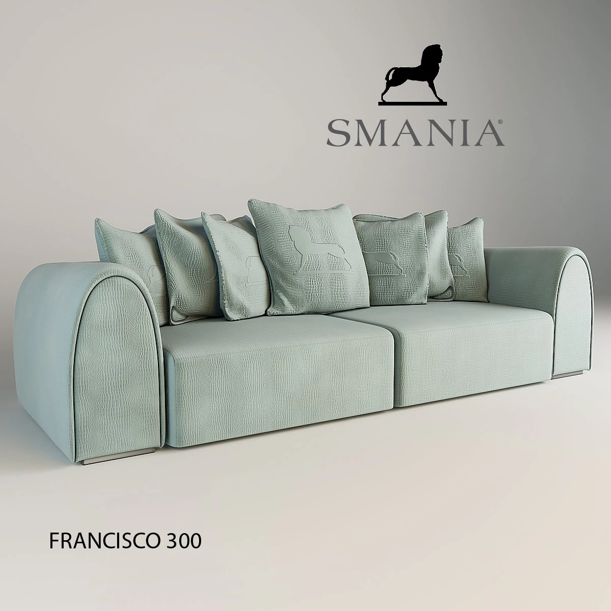 smania francisko 300 sofa 3D Model .c4d .max .obj .3ds .fbx .stl .blend