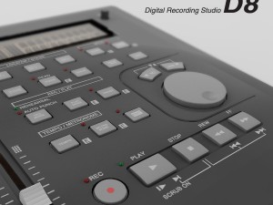 digital recording studio korg d8 3D Модель