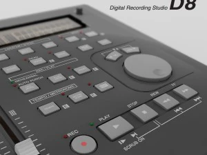 Digitales Aufnahmestudio Korg D8 3D Modell