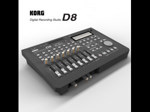 digital recording studio korg d8 3D Модель