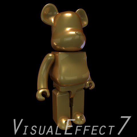 Metallics brown bearbrick 3D Модель .c4d .max .obj .3ds .fbx .stl .blend 