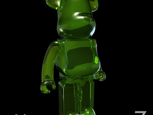 Green coolastic bearbrick 3D Model