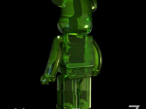 Green coolastic bearbrick 3D Model