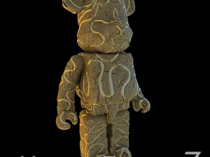 Golden path bearbrick 3D Model