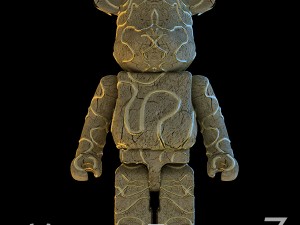 Golden path bearbrick 3D Model