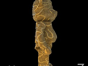 Golden path bearbrick 3D Model