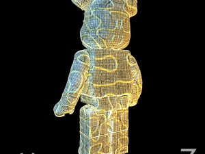 Golden path bearbrick 3D Model