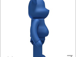 Matte blue bearbrick Modello 3D