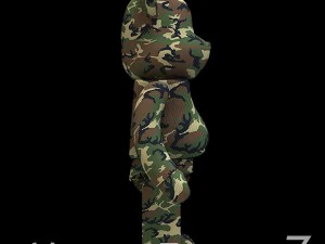 Военныймедвежий кирпич 3D Модель