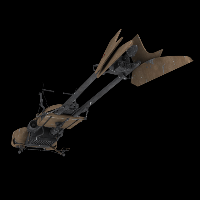 74-z speeder bike 3D Модель .c4d .max .obj .3ds .fbx .stl .blend