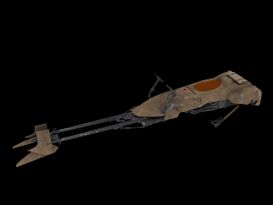 74-z speeder bike 3D Модель