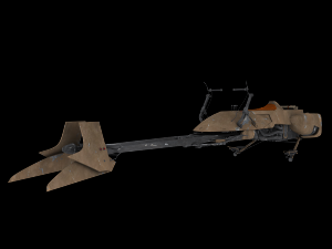 74-z speeder bike 3D Модель