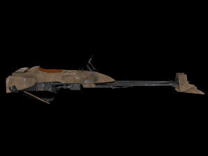 74-z speeder bike 3D Модель