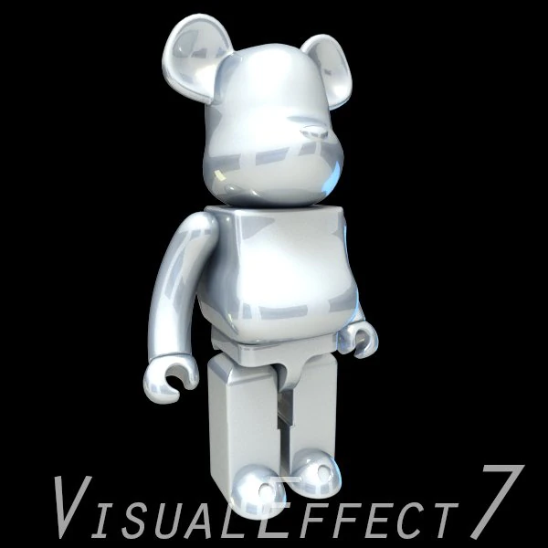 Silver bear brick 3D Model .c4d .max .obj .3ds .fbx .stl .blend 