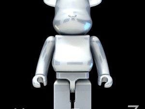 Silver bear brick Modello 3D