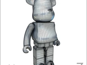 Silver bear brick 3D Model