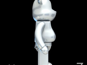 Silver bear brick Modello 3D