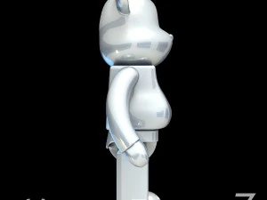 Silver bear brick 3D Model