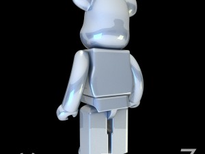 Silver bear brick Modello 3D