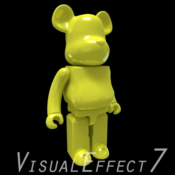 Yellow bear brick 3D Model .c4d .max .obj .3ds .fbx .stl .blend 