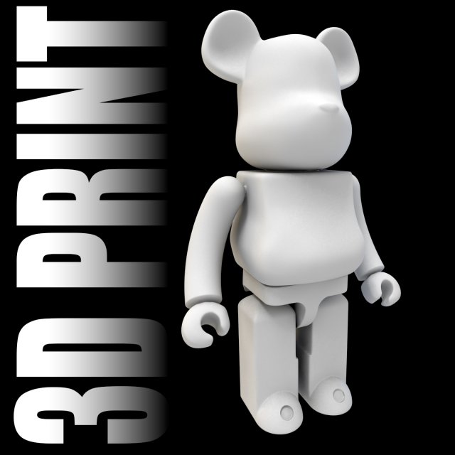 3d print bearbrick 3D 프린트 모델 .c4d .max .obj .3ds .fbx .stl .blend 