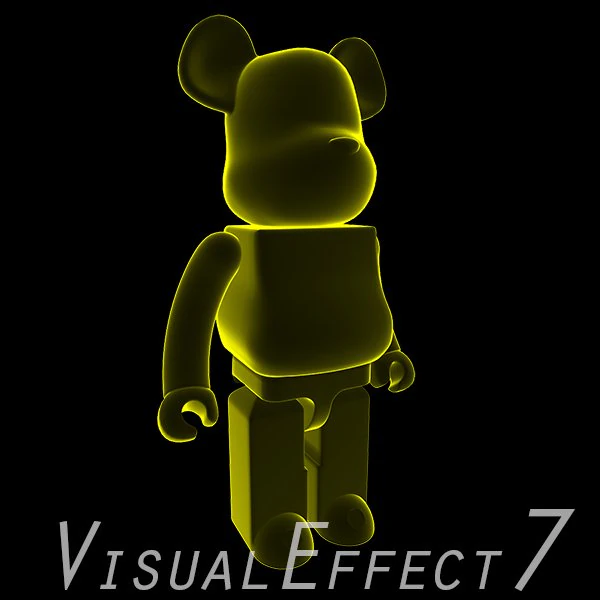 Yellow xray bear brick 3D Model .c4d .max .obj .3ds .fbx .stl .blend