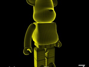 Yellow xray bear brick 3D 模型