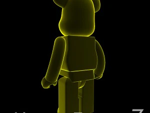 Yellow xray bear brick 3D Model