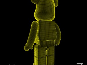 Yellow xray bear brick 3D 模型