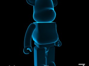 Blue xray bear brick 3Dモデル