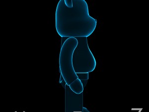 Blue xray bear brick Modelo 3D