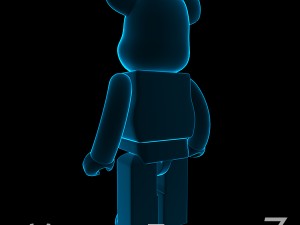 Blue xray bear brick Modelo 3D
