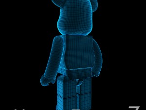Blue xray bear brick Modelo 3D