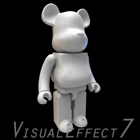 White leather bear brick 3D 모델 .c4d .max .obj .3ds .fbx .stl .blend 