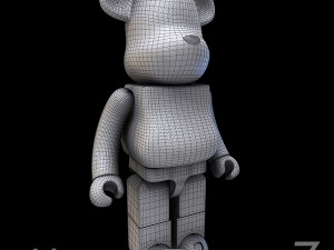 White leather bear brick 3D 모델