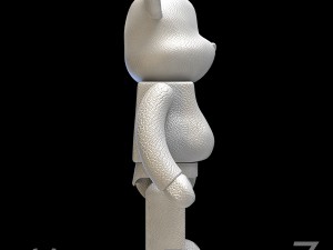 White leather bear brick 3D 모델