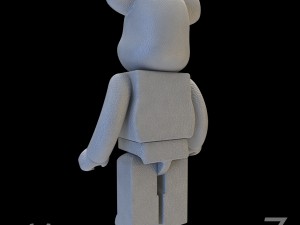 White leather bear brick 3D 모델