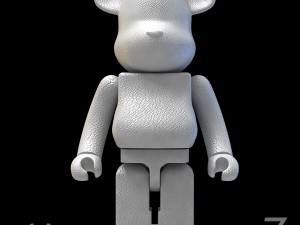 White leather bear brick 3D 모델